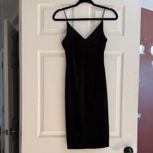 Elegant Black Spaghetti Strap Dress